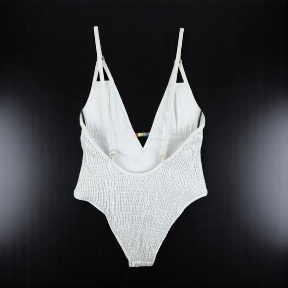 NWT Charlie Holiday Jodie Shirred One Piece Swimwear Swimsuit - Picture 5 of 7